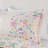 3 PCS Floral Reversible Cotton Comforter Set with Throw Pillow Purple