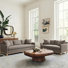 2 Piece Upholstered Goose Feather Down Living Room Set