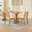 Ensemble de 2 chaises de cuisine et salle à manger de style Mid-Century moderne avec structure en bois franc naturel-1048106991