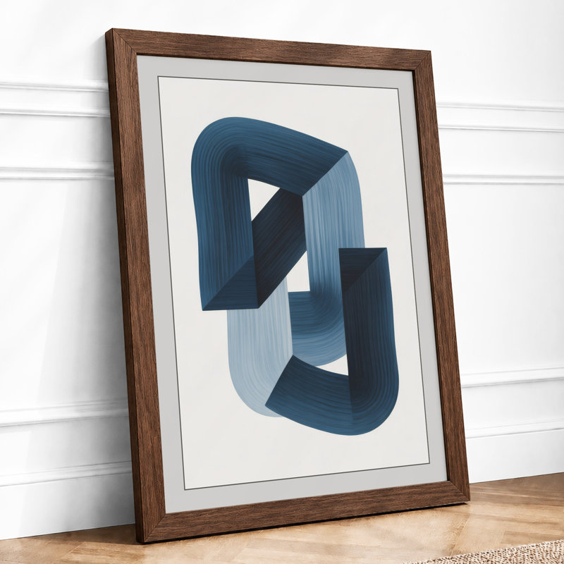 Folded Form Minimalist - Print, Walnut, A1 - 84.1 x 59.4 cm