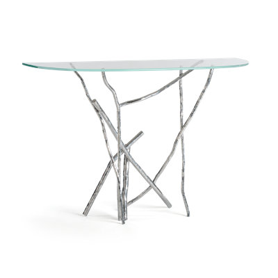 Brindille 52" W Glass Top Console Table