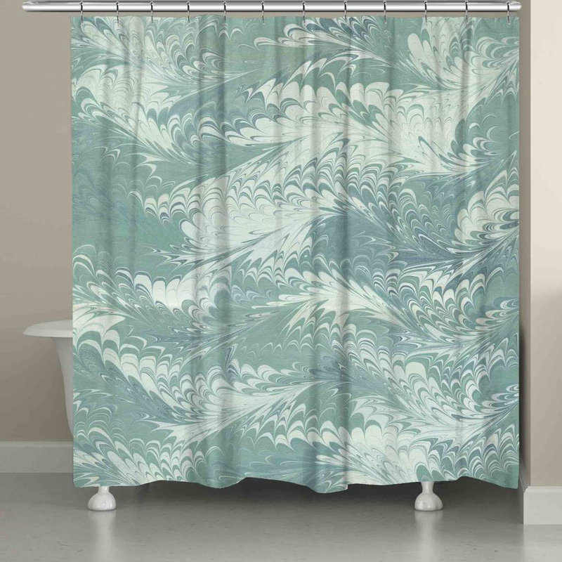 Rideau de douche simple marbré Harvin