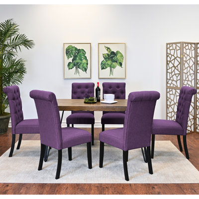 Ensemble de salle à manger 7 pièces Ashford, table de salle à manger en épingle à cheveux avec 6 chaises, 4 options de couleurs