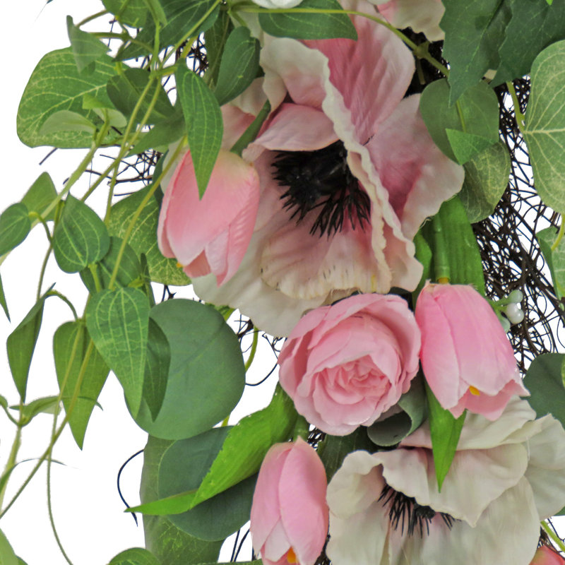 Ornement 26 "hortensias, tulipes et eucalyptus