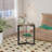 19.68''H Round Side Table Bedside Table Accent End Table With Metal Frame Nightstand