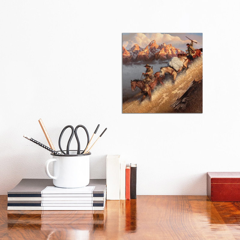 Race To Jackson's Hole by Joe Velazquez - Wrapped Canvas Painting, 30.48 cm H x 30.48 cm W