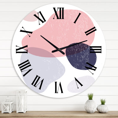 Minimal élémentaire organique et géométrique compostions XX XXXIX - horloge murale moderne