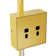 28.3'' Timer LED Flush Mounted Sconces, 6000K Wallchiere Battery Operated