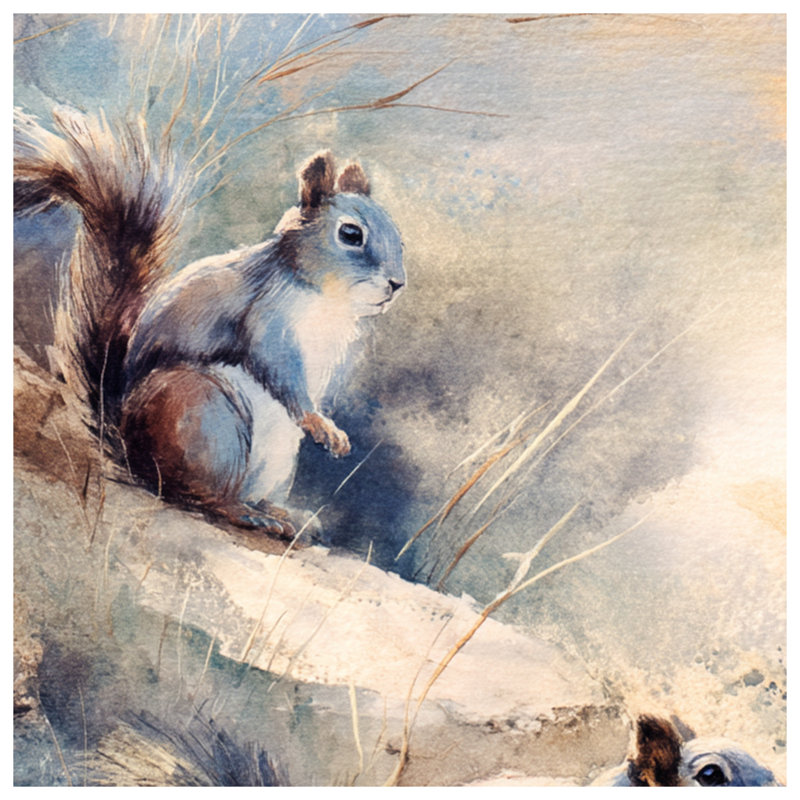 Couvertures aquarelle, L 50 po x H 60 po
