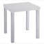 Table de bout blanche ultrabrillante et chrome
