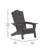 Ayleah Commercial Grade All-Weather Adirondack Chair with Swiveling Cupholder-1178522246