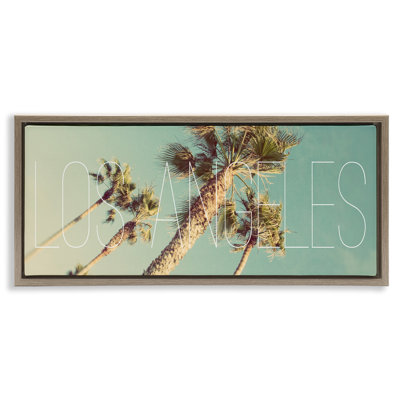 "Los Angeles Palms", art mural sur toile flottante par Emily Navas