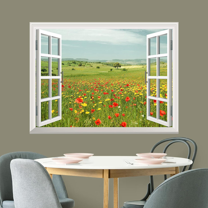 Peel & Stick Floral Border, 48" L x 36" W