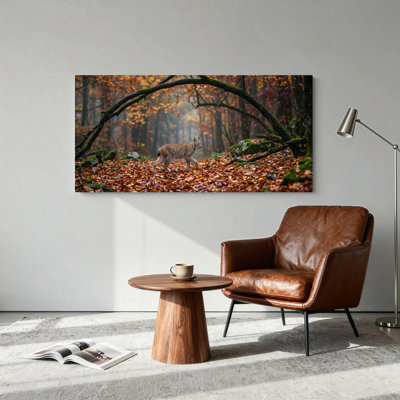 Ensemble de 1 tableau sur toile Lynx des forêts