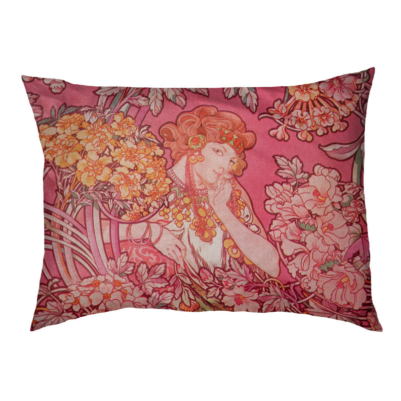 Coussin Spillers, Grand (L 52 po x l 42 po), Rose