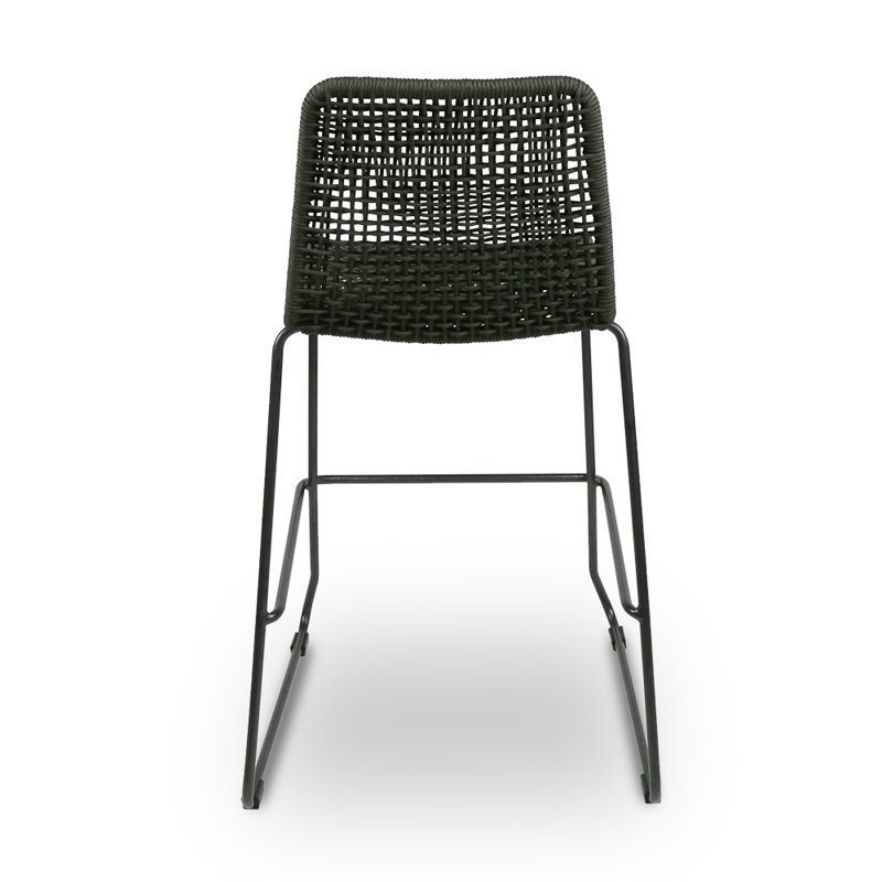 Knot Bar Stool, Charcoal Gray /Charcoal 