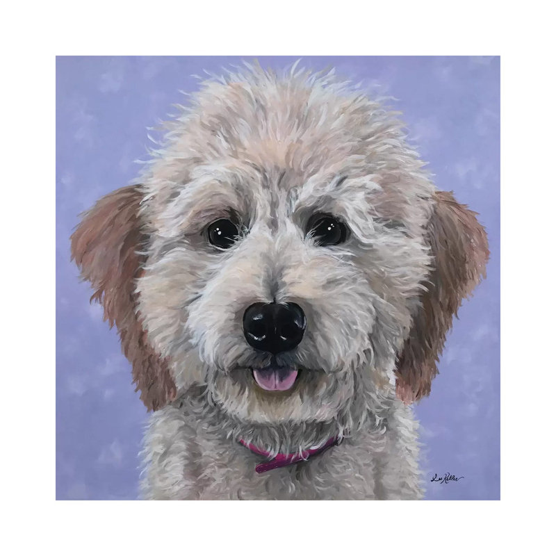 Rosie The Goldendoodle - Wrapped Canvas Print, 30.48 cm H x 30.48 cm W
