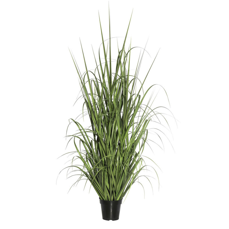 36" Green Artificial Ryegrass in Black Plastic Pot