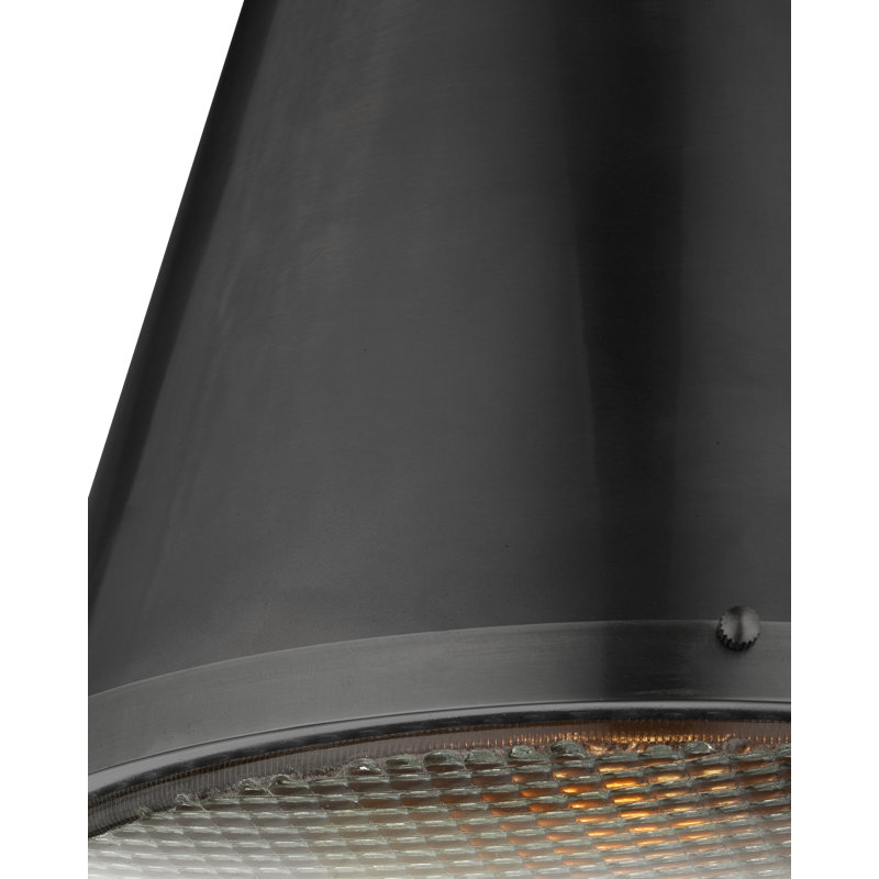 Luminaire suspendu Seafarer, Noir mat, Transparent / noir mat