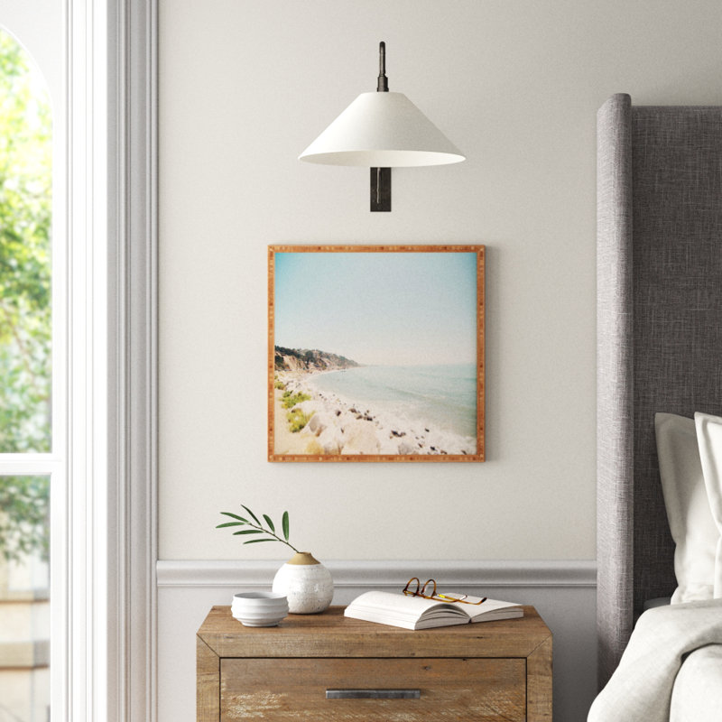 «So Cal Chic Malibu Mint», photographie, H 20 po x l 20 po x P 2 po, Armature en bambou, Pas de tapis