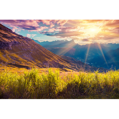 Fyfe Beautiful Summer Landscape by Andrew_Mayovskyy - Wrapped Canvas Print