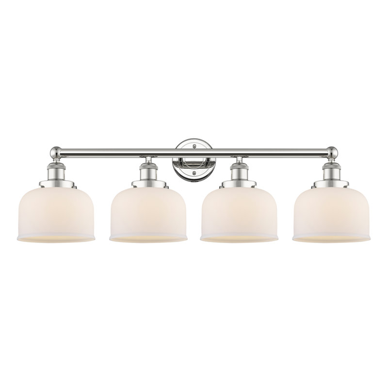 Annagene 4 - Light Dimmable Vanity Light, Matte White, Polished Nickel