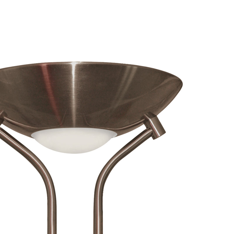 Tracee 183cm Torchiere Floor Lamp, Antique Brass