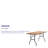 30"x 60" Rectangular Wood Folding Banquet Table with Clear Coated Finished Top