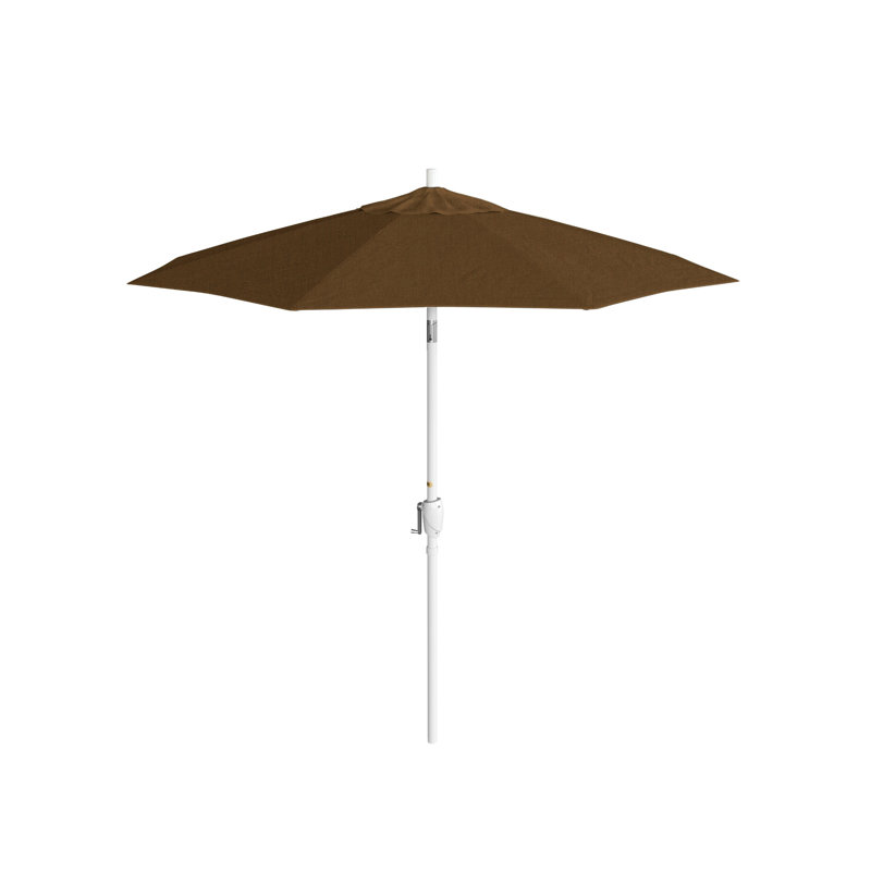 Parasol de marché 7,5', Gris, Sunbrella® teck bruyère, Sunbrella®