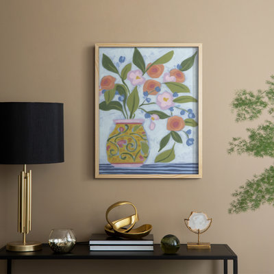 Bouquet Vibes I Framed Print - Solid Wood