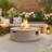 MGO Propane Outdoor Fire Pit with Vertical Stripe Design-1169459207