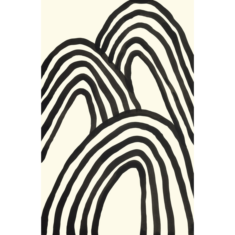Three Black Rainbows Print by Hable Construction, 22'' H x 15'' W
