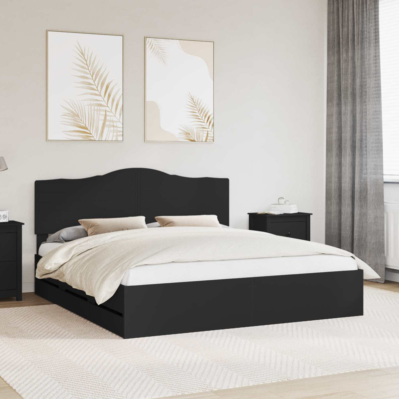 Bed, Black, Super King (6')
