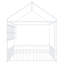 Structure de lit en métal avec bureau, tablettes, prises de courant et ports USB