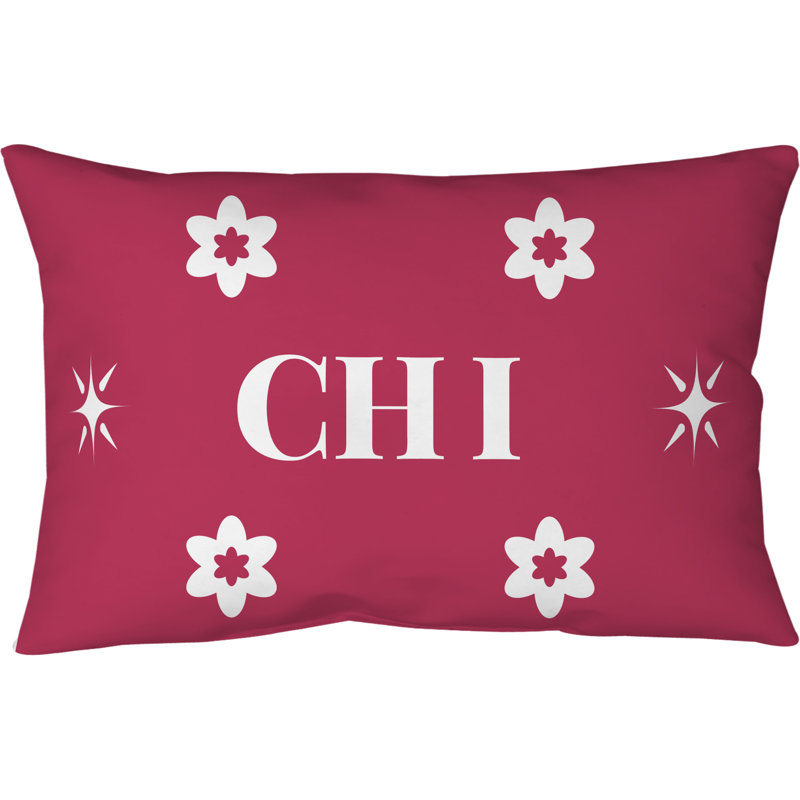 Oreiller en coton sergé 20 pouces x 14 pouces Chicago Basketball Colors, Rose/Blanc