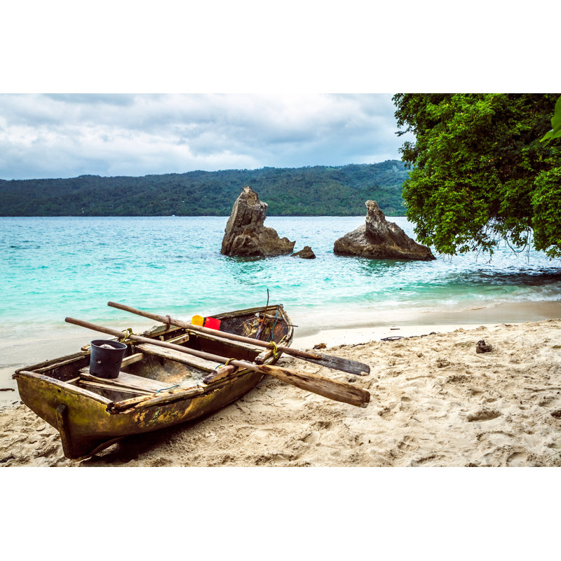 Old Fishing Boat - Wrapped Canvas Print, 30cm H x 46cm W x 3.8cm D
