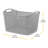 Whitmor Link Stitch Small Resin Form Shelf Tote - Flint Grey-92437817-92437816
