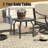 Tamarin 3 Pieces Outdoor/indoor Aluminum Patio Swivel Conversation Seating Group With Sunbrella® Cushions And Side Table