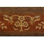 Tapis unique brun / rouille de 4 pi 1 po x 5 pi 9 po Abigale