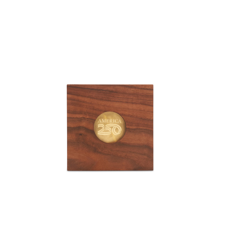 Columbia Medallion Clock with Walnut Base