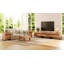 Ensemble de 3 meubles télé et tables d'appoint Latitude Run, ensembles de tables de salon, ensemble de meubles télé et 2 tables d'appoint avec tiroirs pour salon, centre de divertissement, console de table télé-1288939833