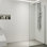 Paroi de douche fixe sans cadre de l 34 po x H 74 po avec verre de 3/8 po Zenith