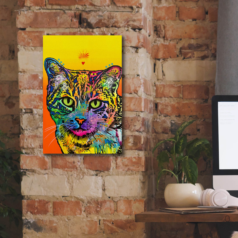 «Tiger At Heart» par Dean Russo, H 18 po x l 12 po x P 0,75 po