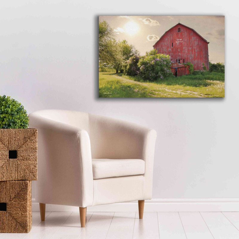 «Spide Barton Barn» par Lori Deiter, art mural sur toile, H 26 po x l 40 po x P 1,5 po