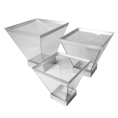 FixtureDisplays Bulk Bin, ensemble de 3 présentoirs de vente au détail
