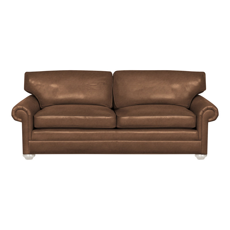 Main Street Loveseat, Gatsby Brown Sugar Genuine Leather, Casa Blanca