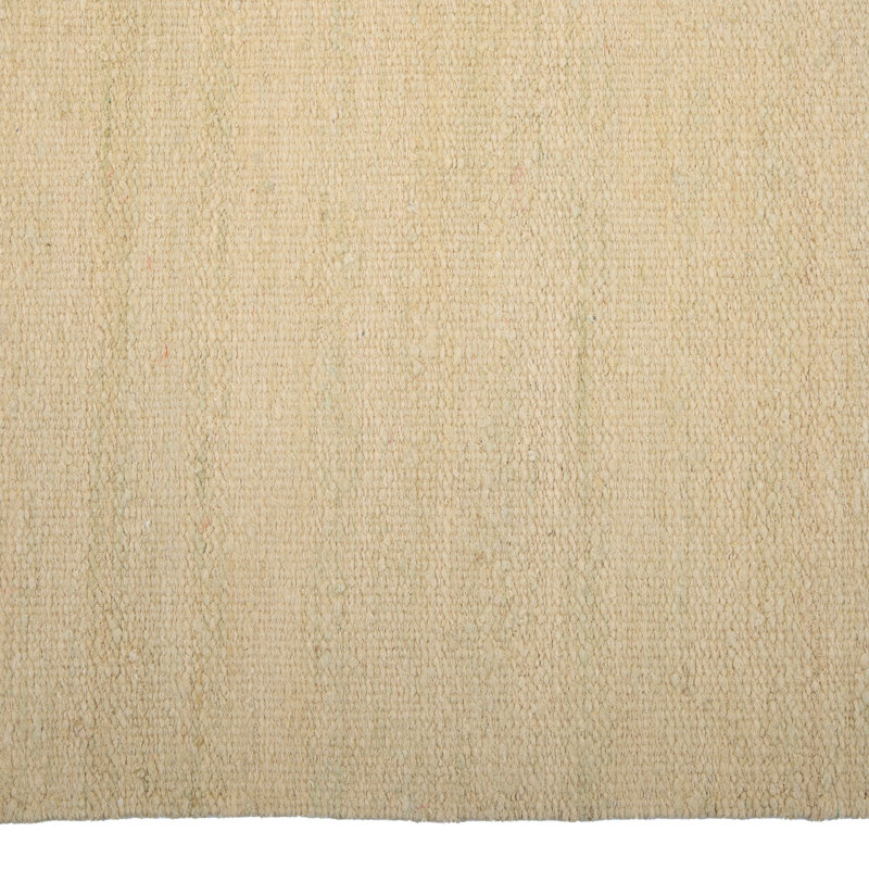 Solid Kilim Silk Rug, Gray