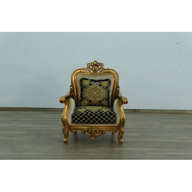 Armchair, Black/Gold
