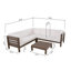 Ensemble de conversation modulaire 4 pièces avec coussins Adharsh-488588305