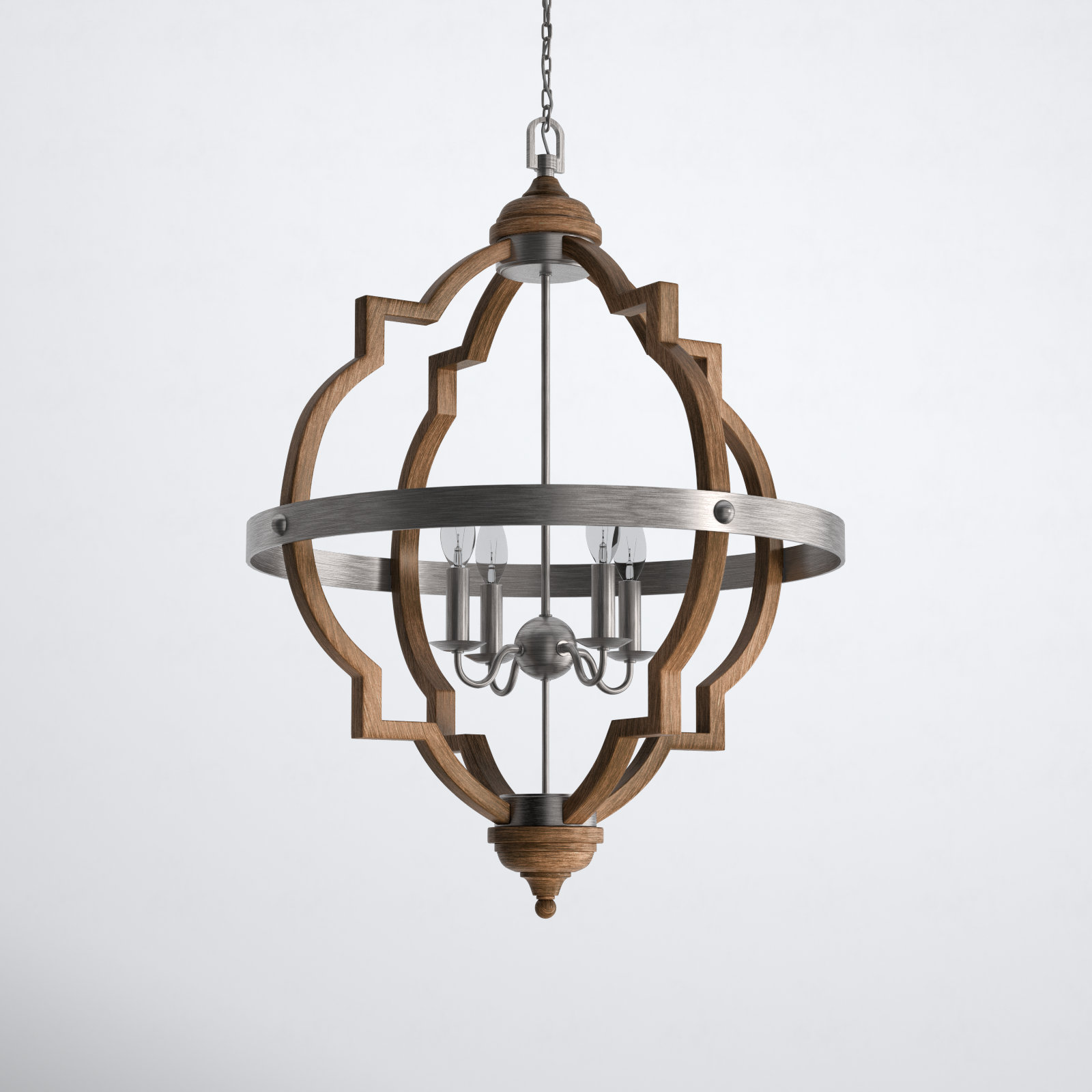 Ableton 6 Light Metal Dimmable Chandelier & Reviews